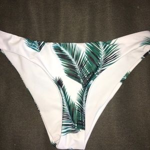 Zaful green leaf bikini bottom